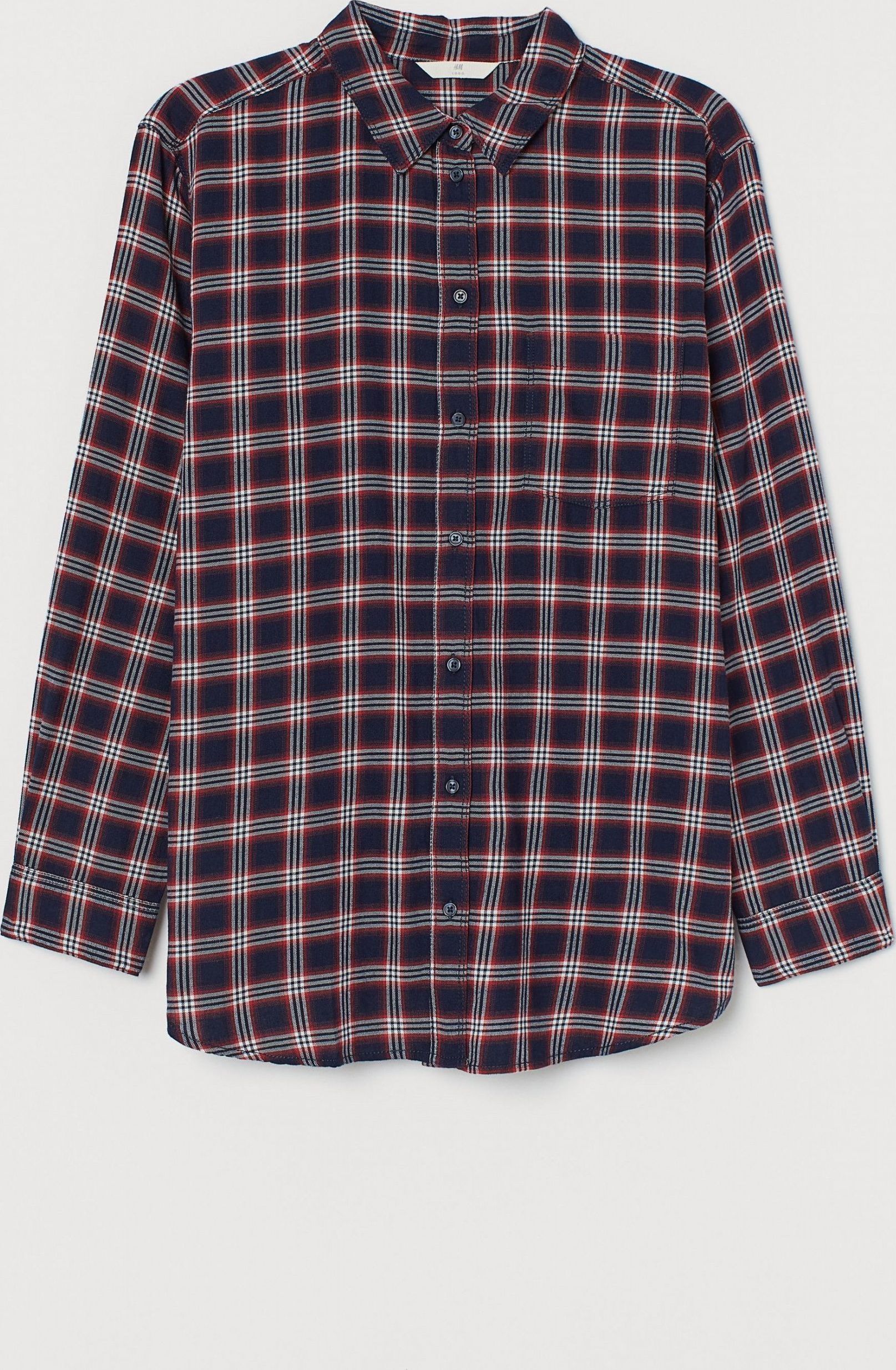

Рубашка H&M 0751593-0 38 Синяя