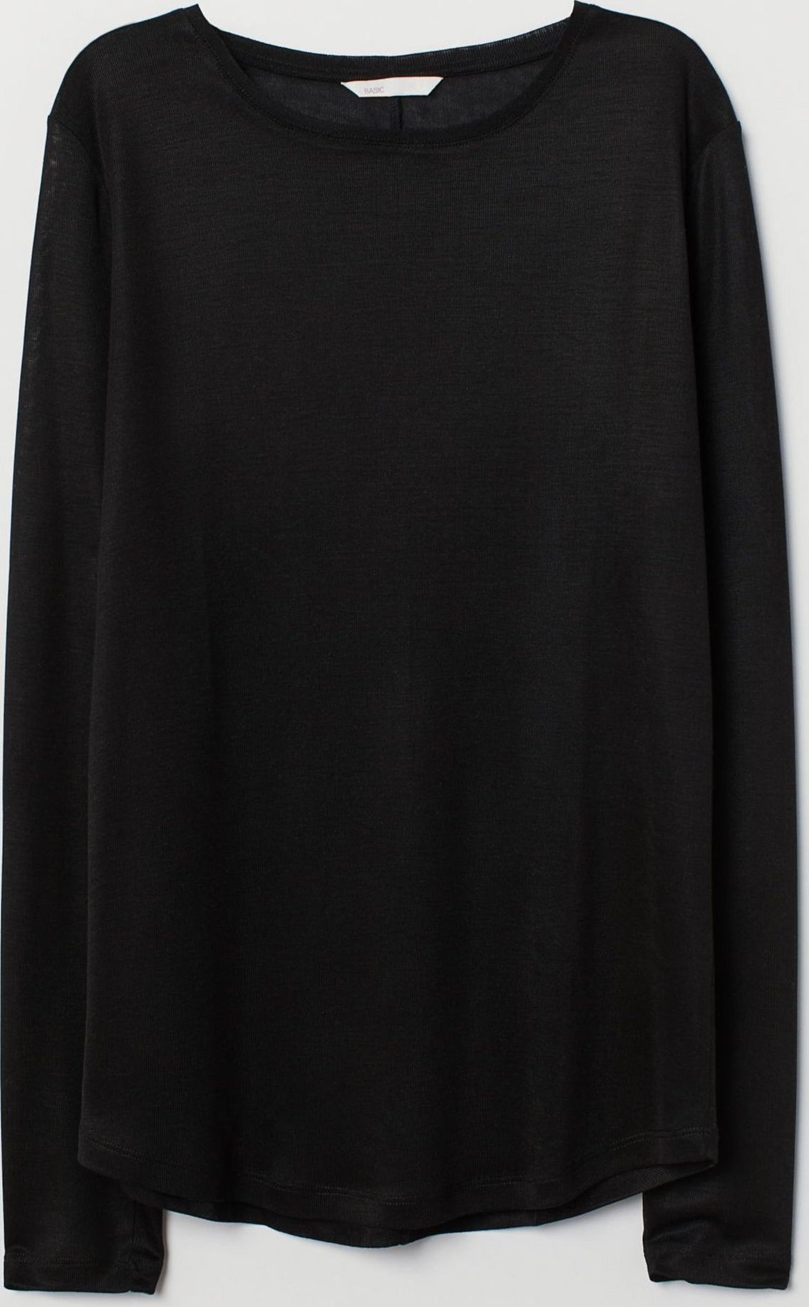 

Лонгслив H&M 0717066-9 S Черный