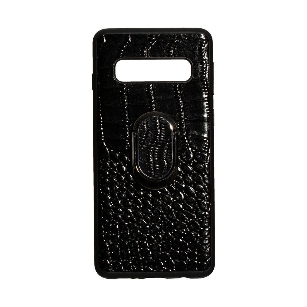 

Панель Genuine Leather Croco для Samsung S10 Black