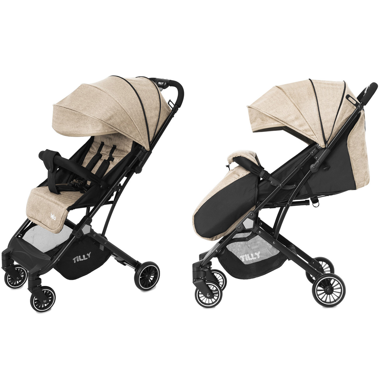

Коляска прогулочная Tilly Bella T-163 Linen Beige +дождевик S/1/