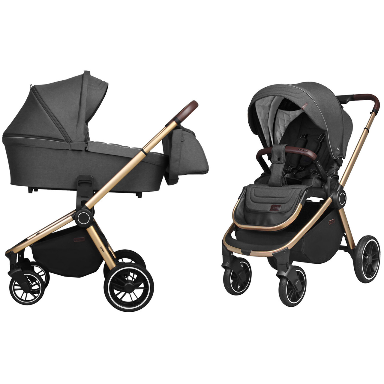 

Коляска универсальная Baby Tilly Epica CRL-8510 (2in1) Iron Grey +дождевик /1/