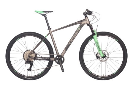 

Велосипед Crosser Solo 2021 (24/38T,шатуны Prowheel) 29" 19" Grey / Green (SOLO/2021/29"(24S))