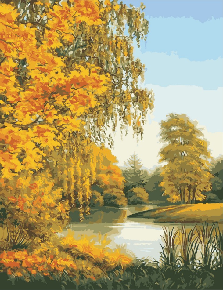 

Картина по номерам Золотая осень, 50х65 ArtStory (AS0967) (0097-502)