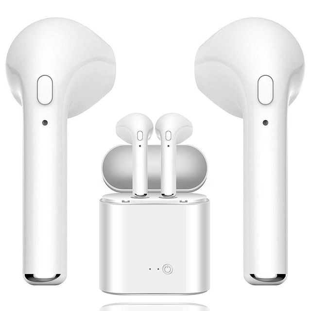 

Беспроводные наушники гарнитура BLUETOOTH EARPHONE i7S TWS с боксом white