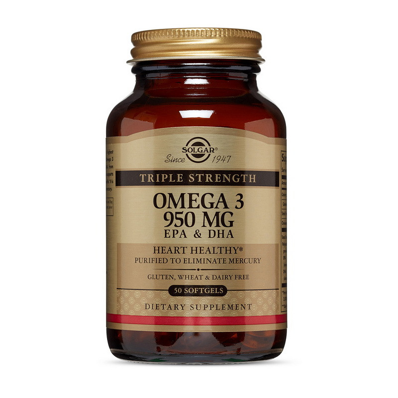 

Омега-3 рыбий жир Solgar Omega 3 950 mg EPA & DHA (50 softgels)