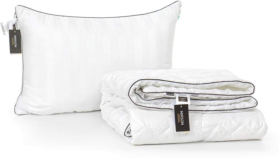 

Набор антиаллергенный MirSon 3M Thinsulatе Лето Royal Pearl Hand Made №2996 одеяло 140х205 + подушка 50x70 упругая