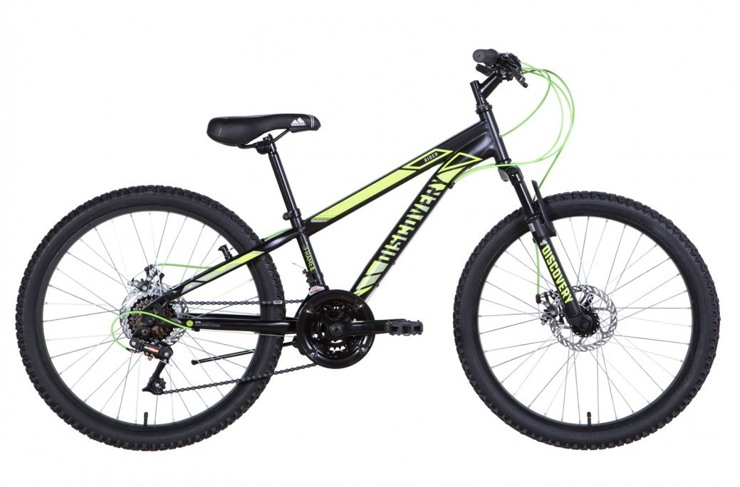 

Велосипед Подростковый ST 24 Discovery RIDER AM DD 11,5 черно-салатный 2021