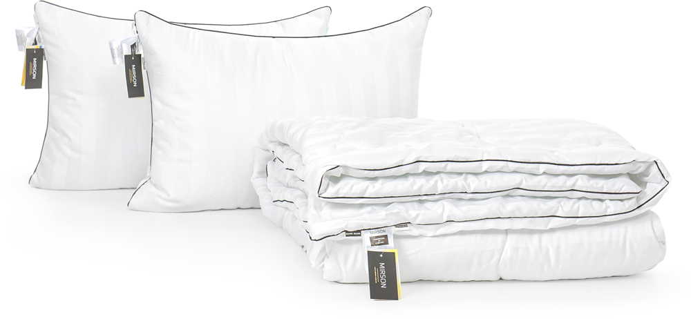 

Набор антиаллергенный MirSon 3M Thinsulatе Деми Royal Pearl Hand Made №3080 одеяло 200х220 + 2 подушки 50x70 упругие