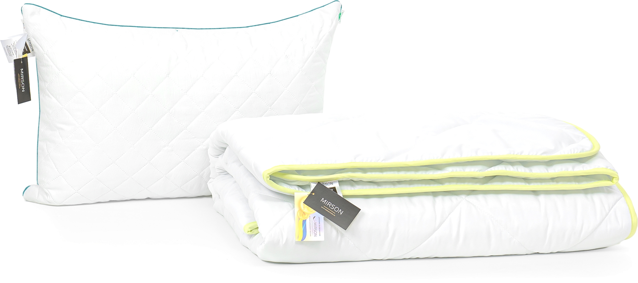 

Набор антиаллергенный MirSon Eco-Soft Деми Eco Aloe Vera №2403 одеяло 155х215 см + подушка 50х70 средняя