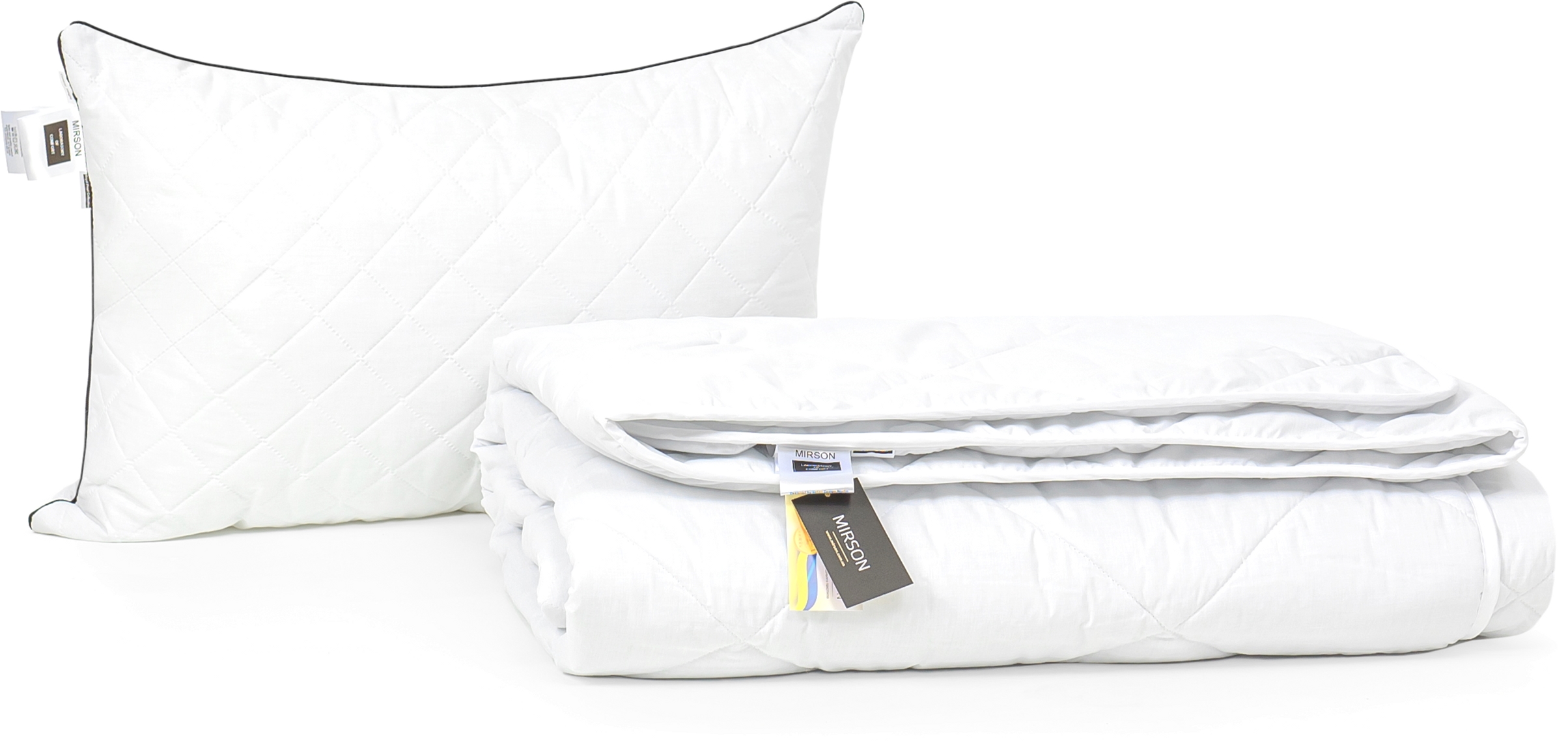 

Набор антиаллергенный MirSon Eco-Soft Деми Bianco №2440 одеяло 140х205 см + подушка 50х70 средняя