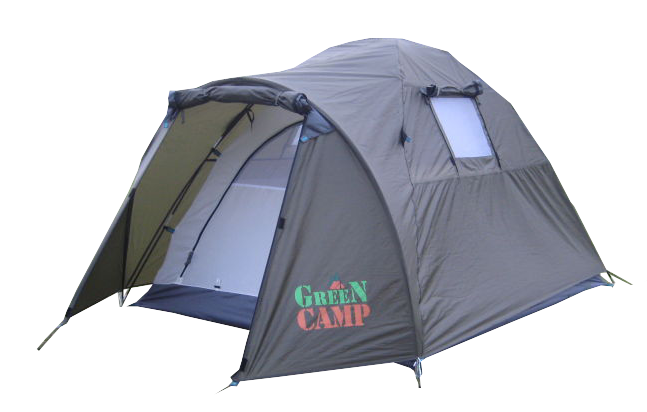 

Палатка двухместная GreenCamp 3006 с тамбуром