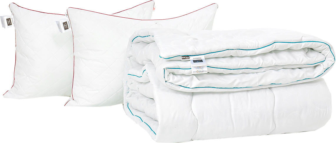 

Набор антиаллергенный MirSon Eco Silk Зима Eco Hand Made Silver №4022 одеяло 172х205 + 2 подушки 50х70 средние