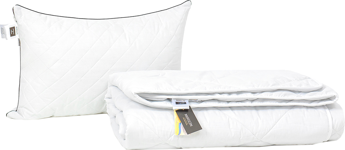 

Набор антиаллергенный MirSon Eco Silk Деми Bianco №4028 одеяло 155х215 + подушка 50х70 мягкая