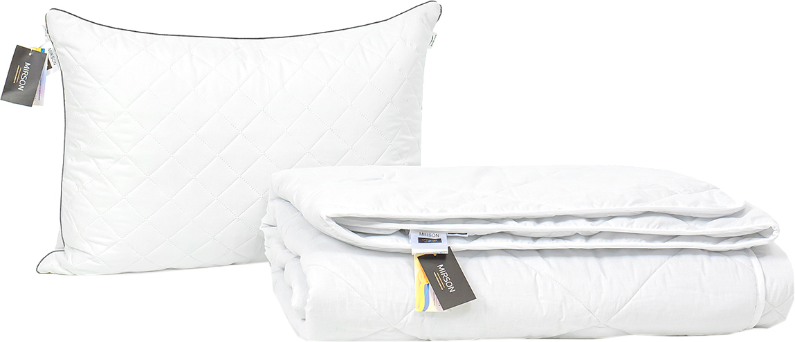 

Набор антиаллергенный MirSon Eco Silk Зима Bianco №4034 одеяло 155х215 + подушка 50х70 упругая