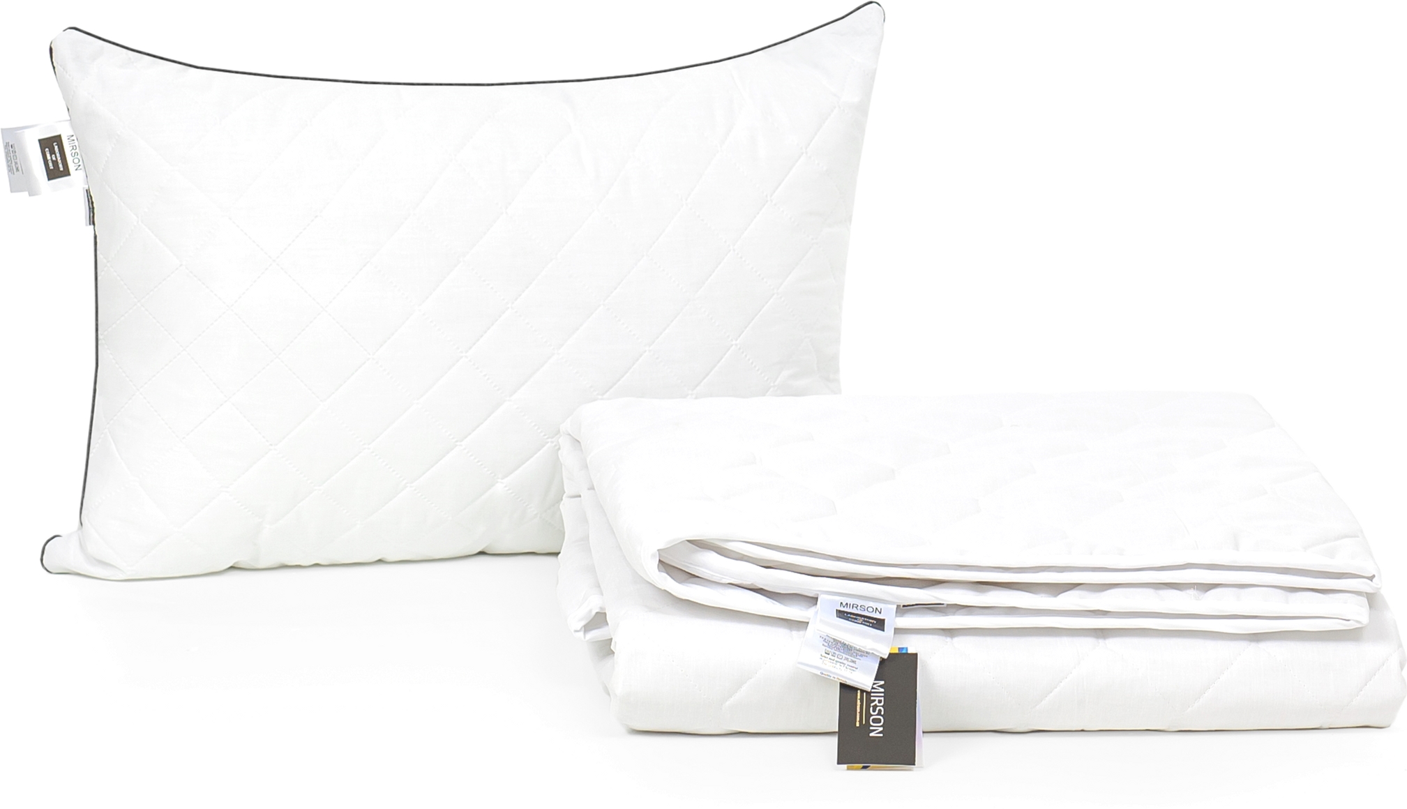 

Набор антиаллергенный MirSon Eco-Soft Лето Bianco №2437 одеяло 200х220 см + 2 подушки 50х70 средние