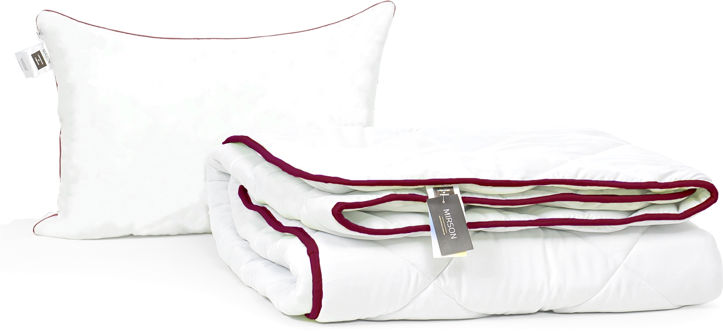 

Набор антиаллергенный MirSon Eco-Soft Зима Deluxe №2492 одеяло 172х205 см + 2 подушки 50х70 упругие