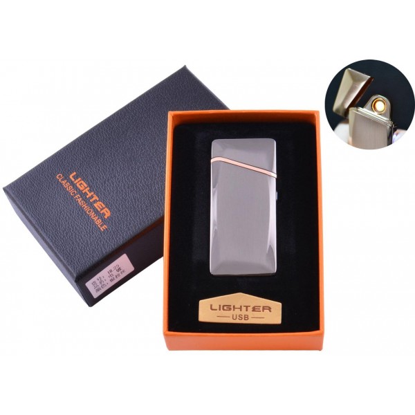 

USB зажигалка в подарочной упаковке (Спираль накаливания) №HL-25 Black
