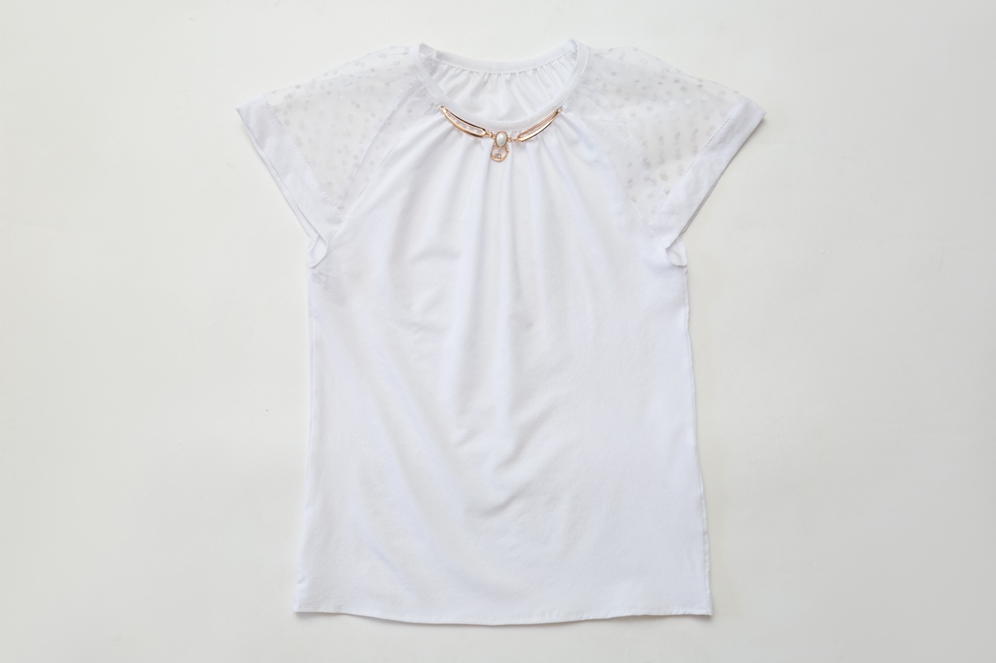 

Блузка SmileTime Olivia 134 см белая (SC9-03)