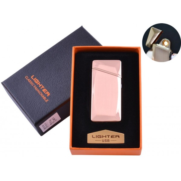 

USB зажигалка в подарочной упаковке (Спираль накаливания) №HL-25 Gold