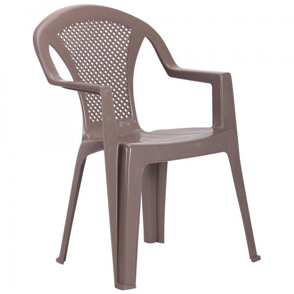 

Стул садовый Ischia пластик тауп серо-коричневый AMF