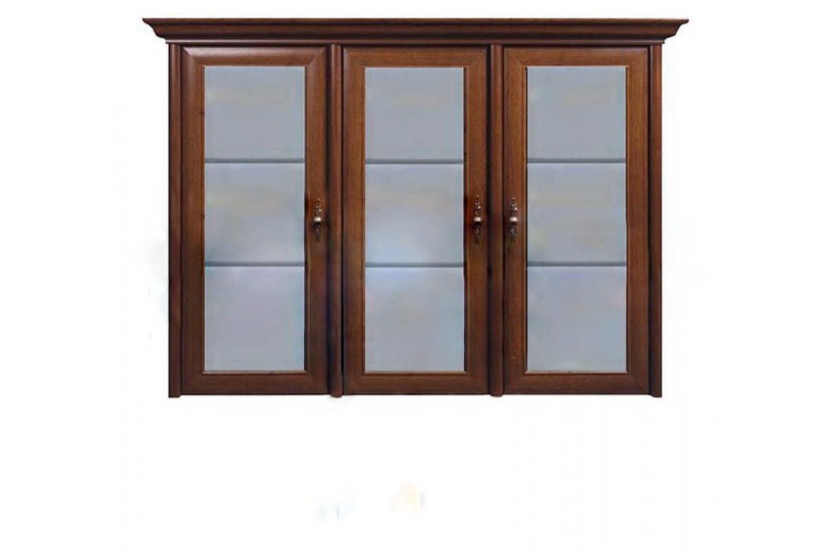 

Витрина навесная из ДСП и МДФ 3wz (надставка) Каштан Соната Gerbor Оригинал