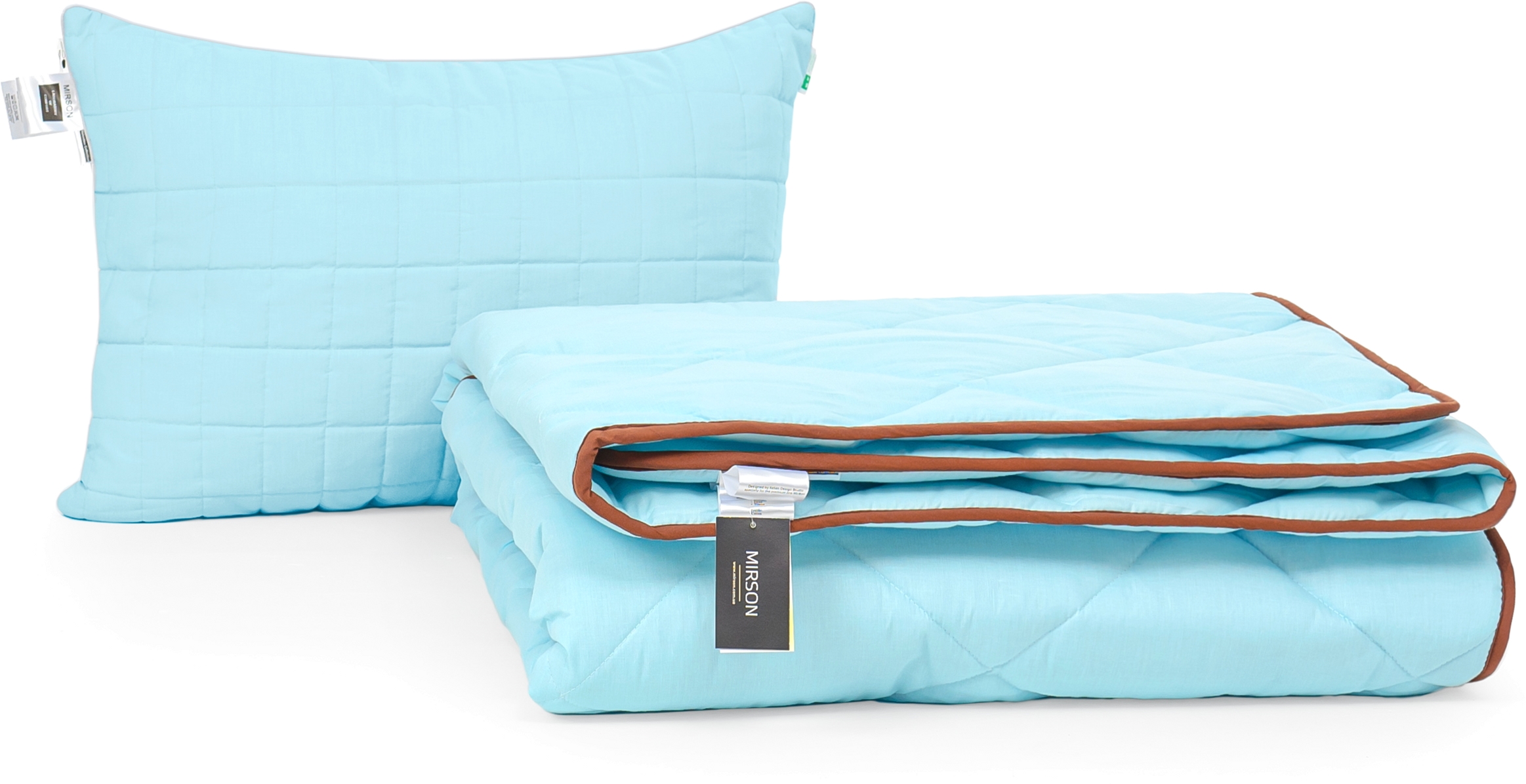 

Набор антиаллергенный MirSon Eco-Soft Зима Valentino №2510 одеяло 172х205 см + 2 подушки 50х70 упругие