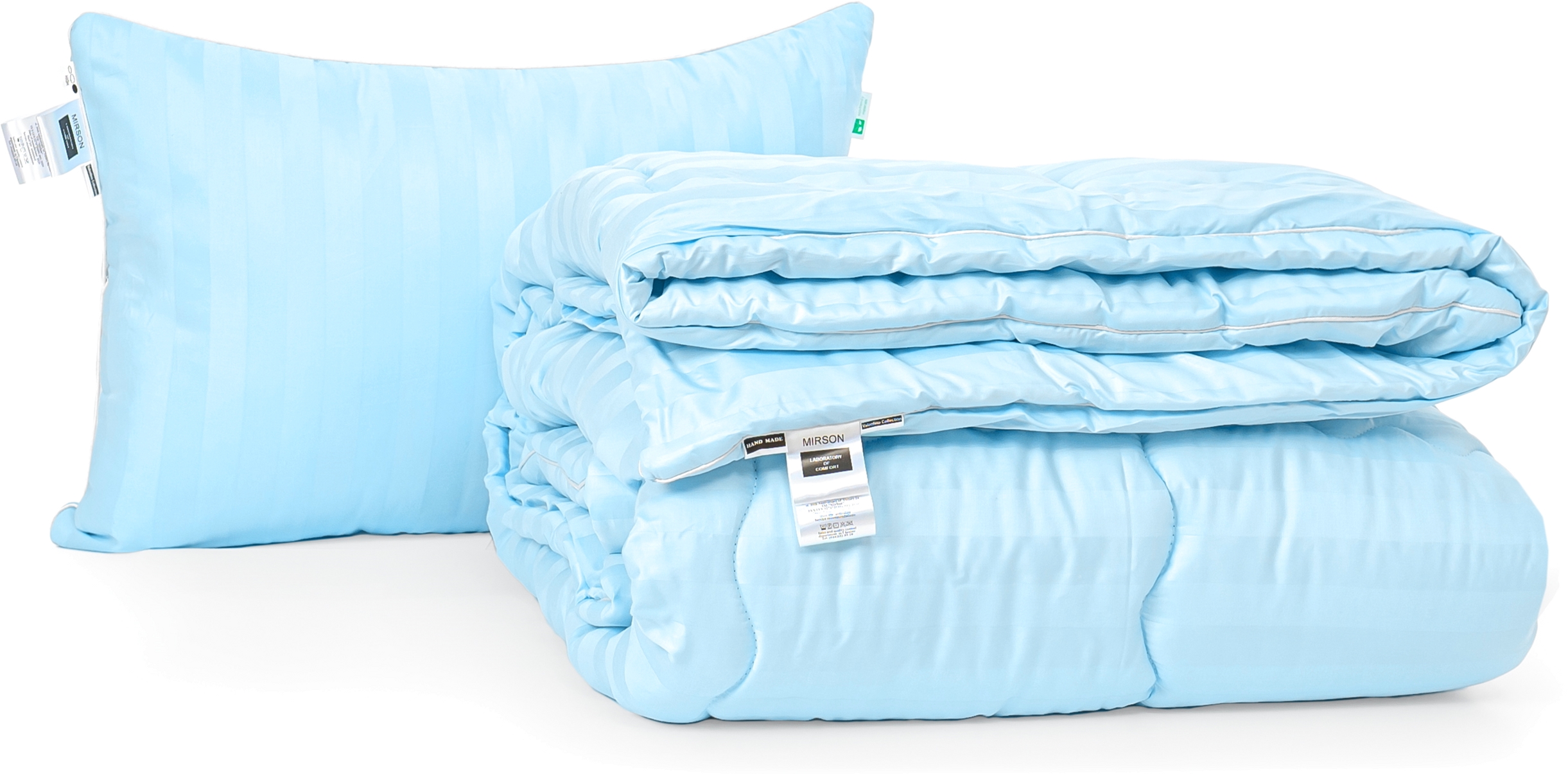 

Набор антиаллергенный MirSon Eco-Soft Зима Valentino Hand Made №2517 одеяло 200х220 см + 2 подушки 50х70 мягкие