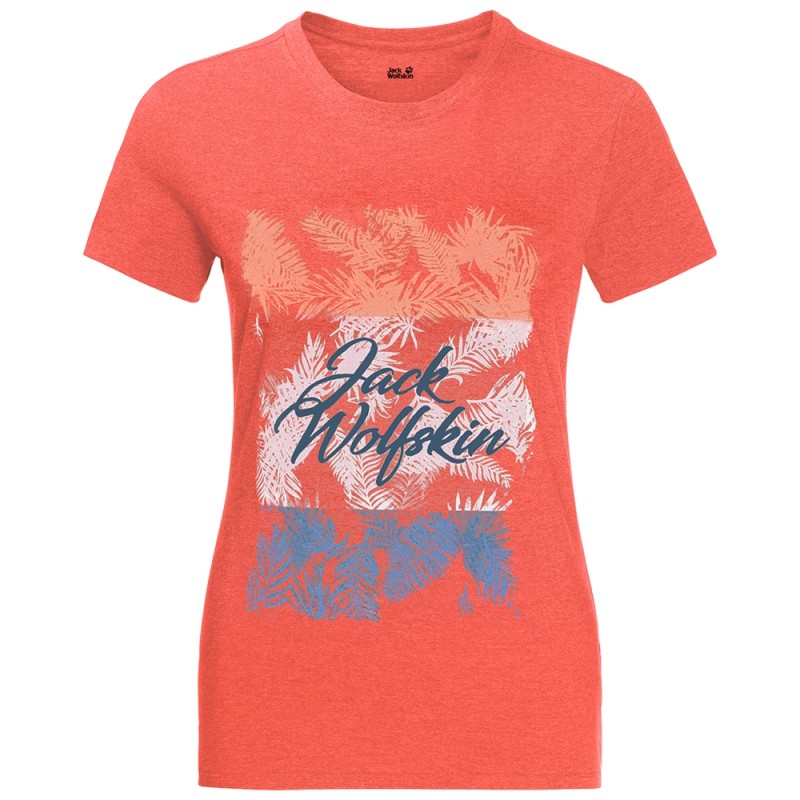 

Футболка Royal Palm T Women Jack Wolfskin 1806351-2043 XS Коралловый
