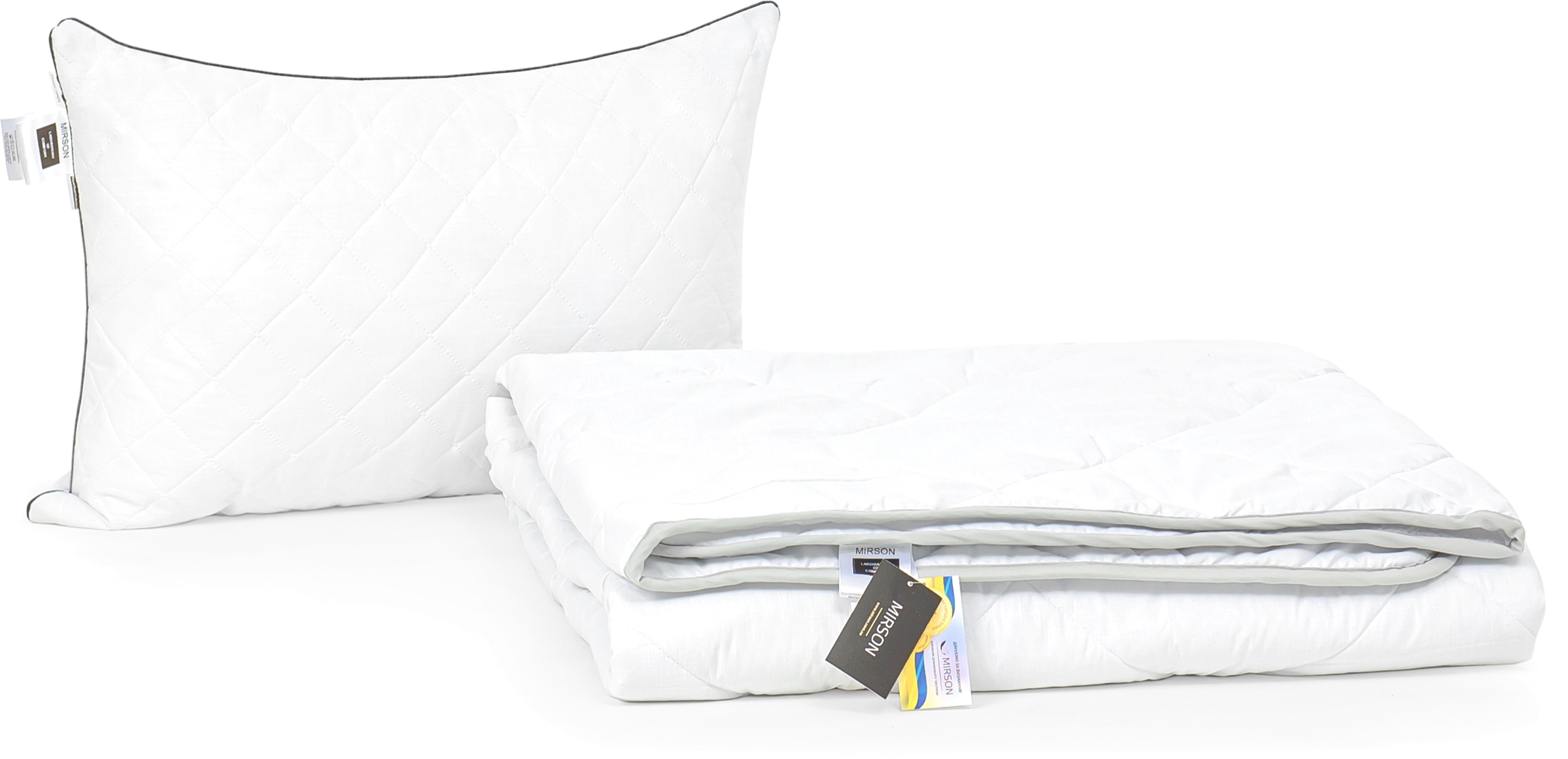 

Набор антиаллергенный MirSon Eco-Soft Деми Royal Pearl №2547 одеяло 155х215 см + подушка 50х70 мягкая