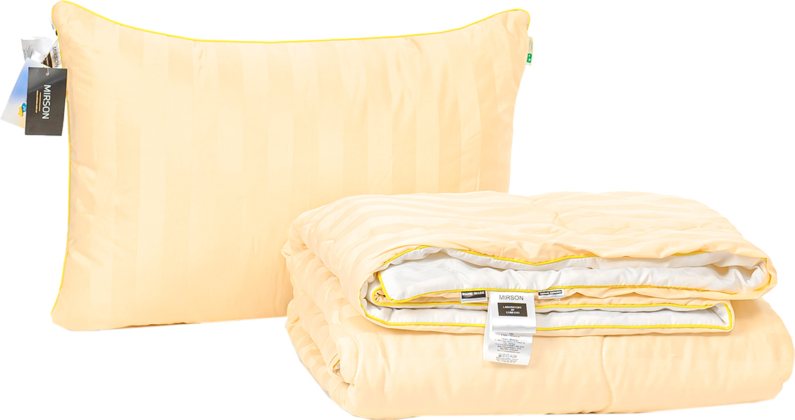 

Набор антиаллергенный MirSon Eco Silk Лето Carmela Hand Made №4048 одеяло 155х215 + подушка 50х70 мягкая