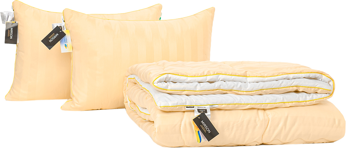 

Набор антиаллергенный MirSon Eco Silk Деми Carmela Hand Made №4052 одеяло 220х240 + 2 подушки 50х70 средние
