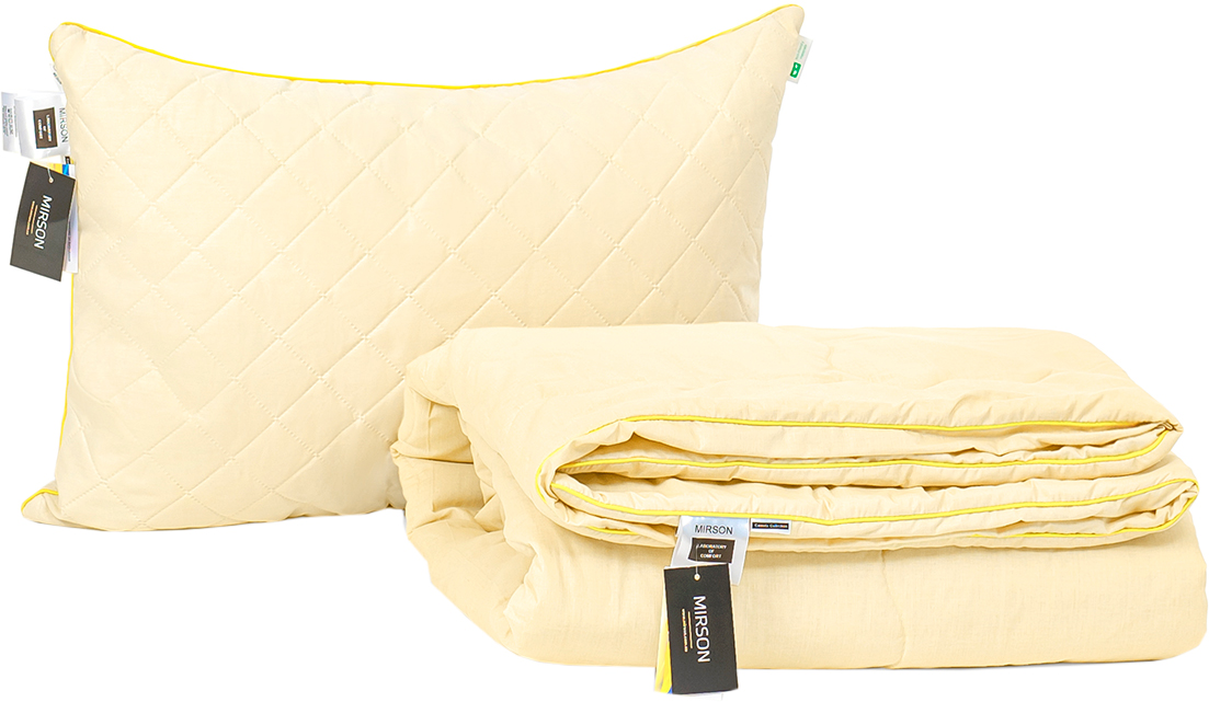 

Набор антиаллергенный MirSon Eco Silk Лето Carmela №4137 одеяло 140х205 + подушка 50х70 упругая