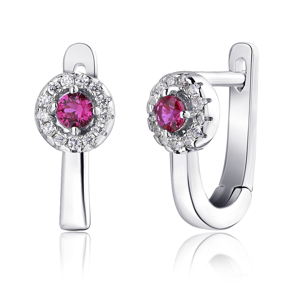 

Серебряные серьги Silvex925 с фианитами модели С2ФРу/2001