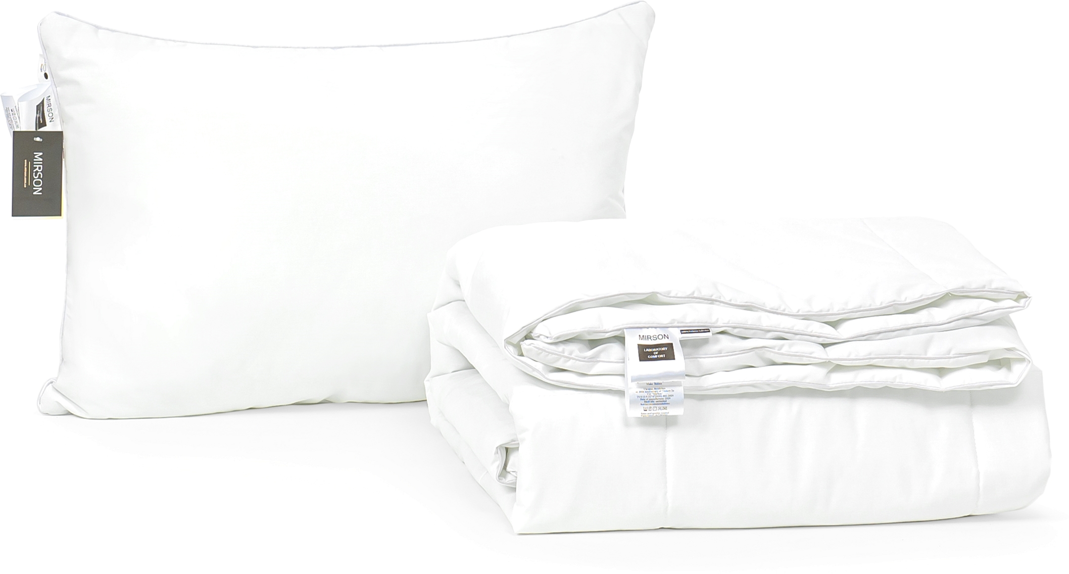 Акция на Набор антиаллергенный MirSon Eco-Soft Лето Luxury Exclusive №2566 одеяло 155х215 см + подушка 50х70 средняя (2200002071598) от Rozetka UA