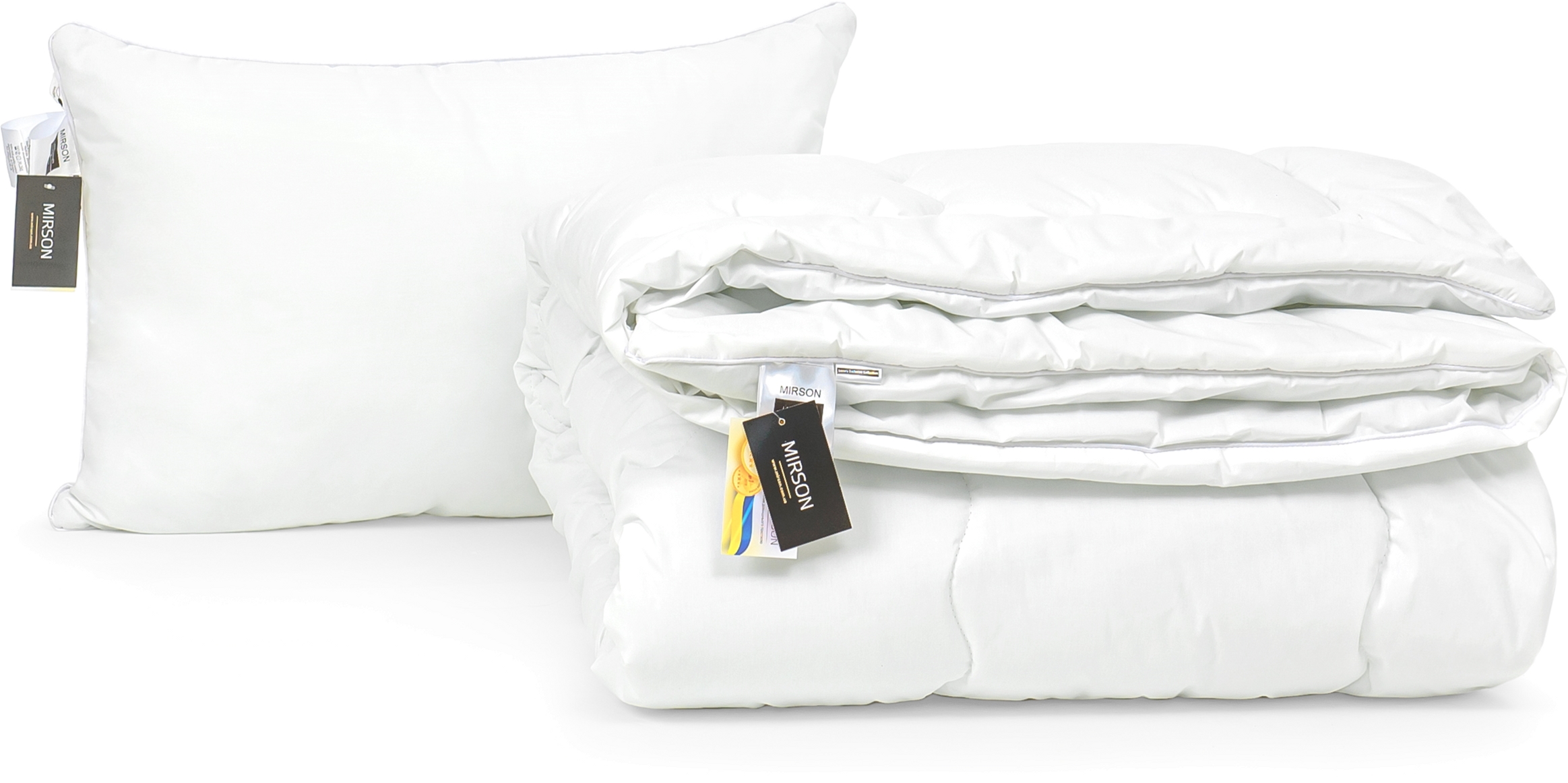 

Набор антиаллергенный MirSon Eco-Soft Зима Luxury Exclusive №2572 одеяло 200х220 см + 2 подушки 50х70 средние