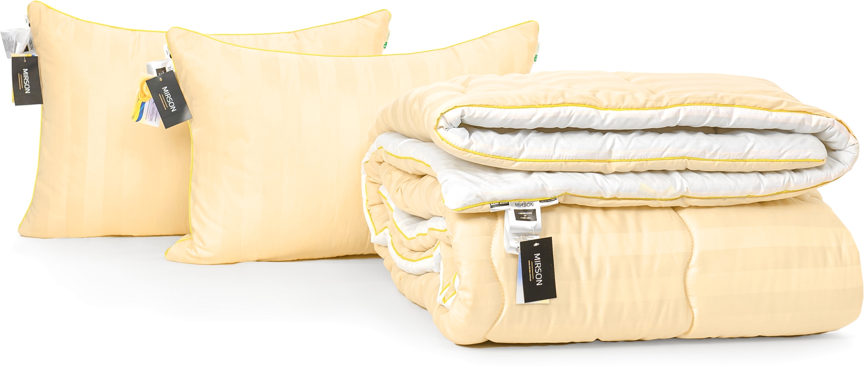 

Набор из хлопкового волокна MirSon Зима "Carmela Hand Made" №3165 одеяло 220x240 см + 2 подушки 50x70 см мягкие