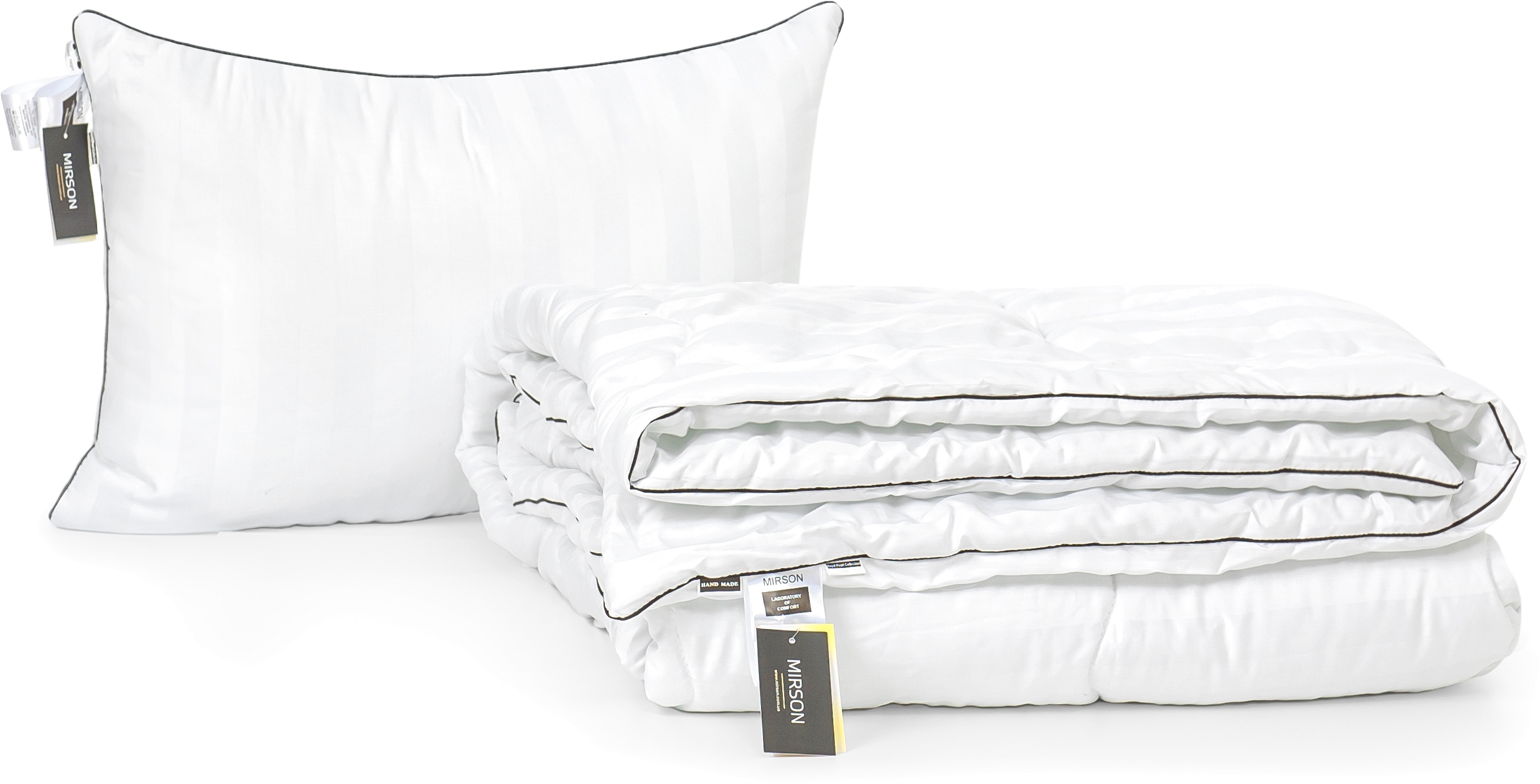 

Набор из хлопкового волокна MirSon Деми "Royal Pearl Hand Made" №3254 одеяло 140x205 см + подушка 50x70 см мягкая