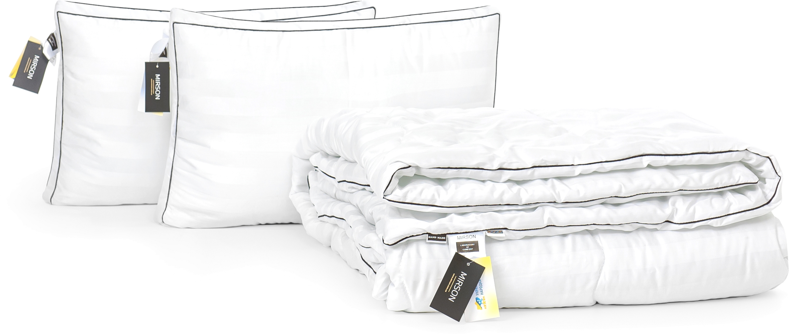 

Набор из хлопкового волокна MirSon Деми "Royal Pearl Hand Made" №3257 одеяло 220x240 см + 2 подушки 50x70 см трехкамерные упругие