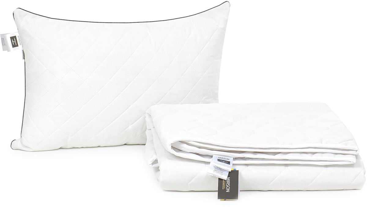 

Набор антиаллергенный MirSon Тенсель Modal Лето Bianco - Royal №2785 одеяло 200х220 + 2 подушки 50х70 средние