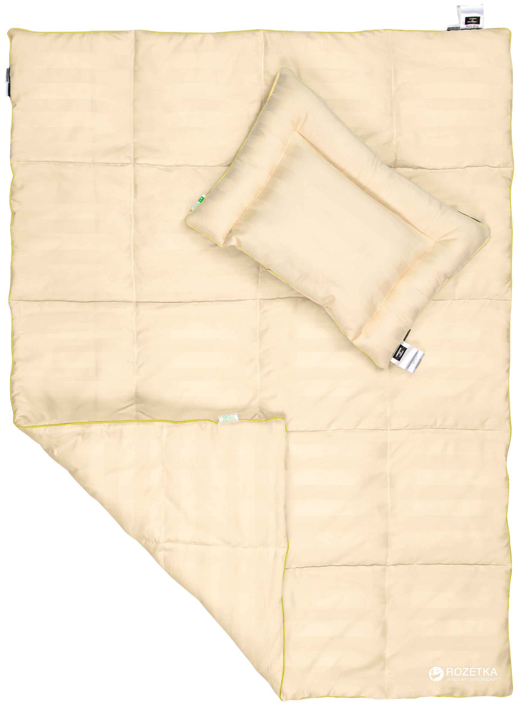 

Набор детский летний MirSon Одеяло Малыш Carmеla Ecosilk 871 Лето 110x140 + Подушка 40x60 см