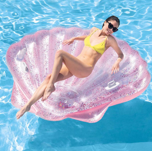 

Надувной матрас "Розовая ракушка с блёсточками" Intex 57257 (178 x 165 x 24 см) Pink Seashell Island (16)