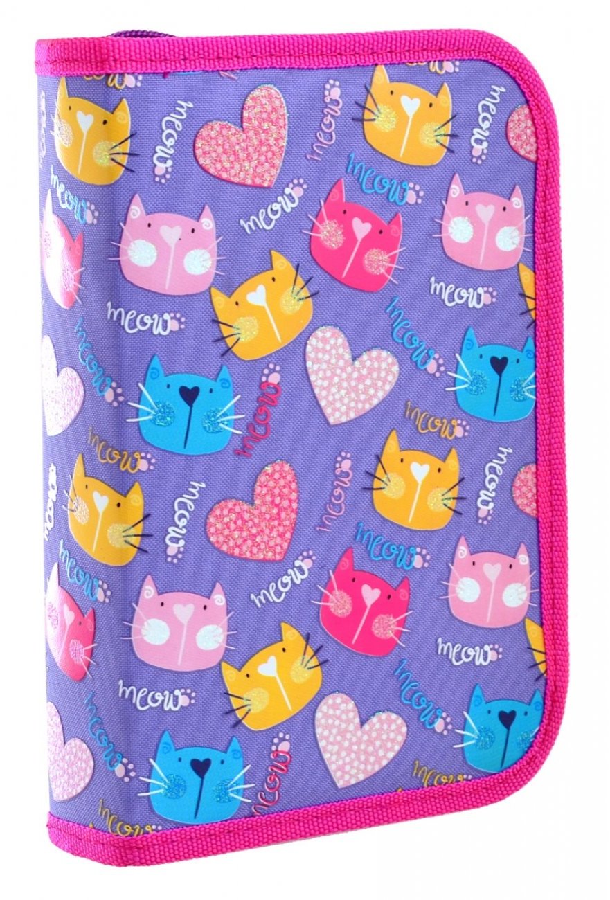 

Пенал YES HP-04 "Loving Cats" (532556) фиолетовый