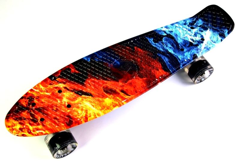 

Пенни борд "Fish". Fire and Ice