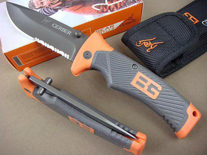 

Туристический складной нож 22см Gerber Bear Grylls Folding Sheath Knife с чехлом