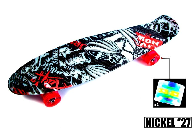 

Пенни борд Nickel 27" "Street" (светящиеся колёса) - 888358078