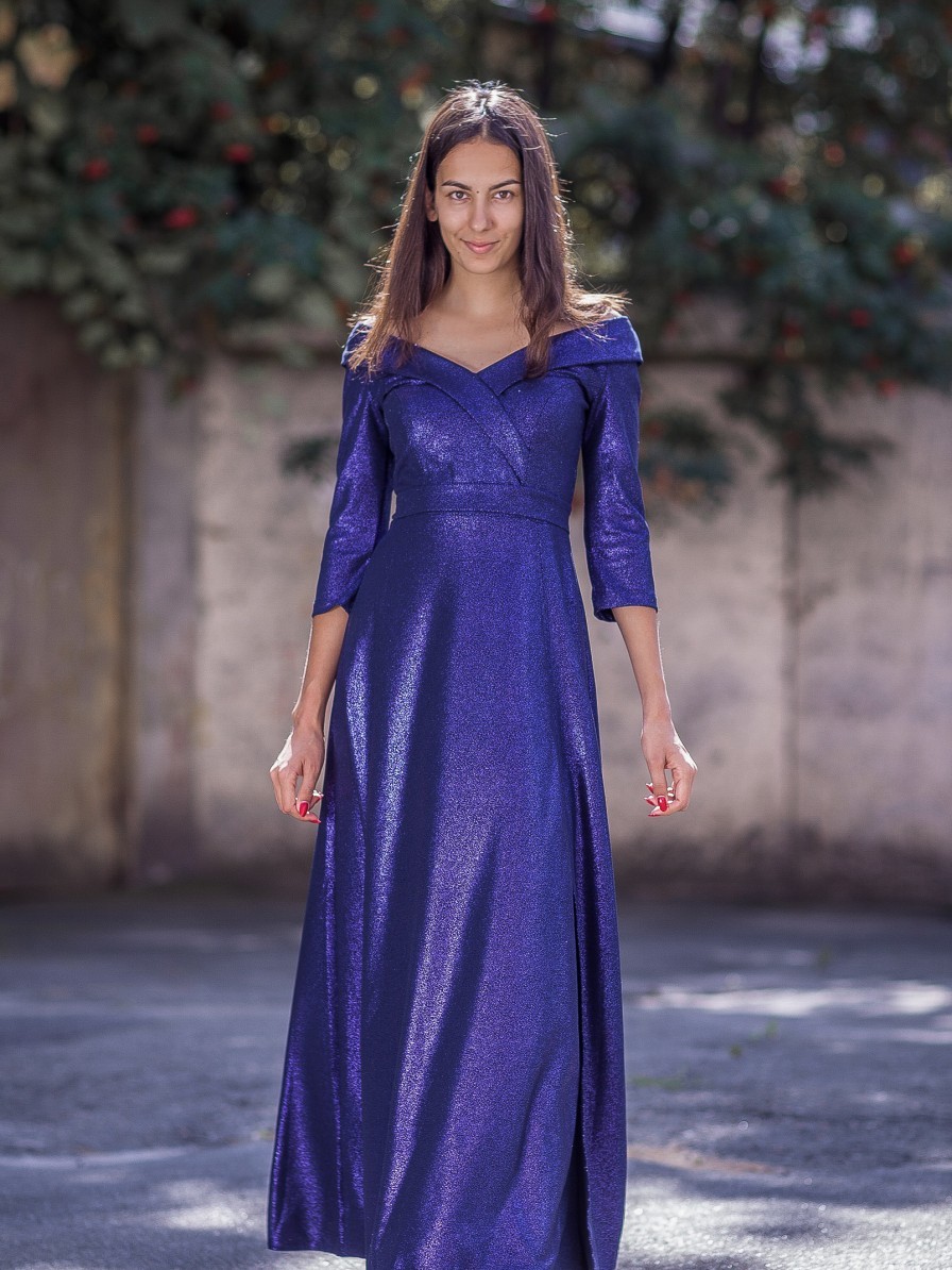 

Вечерне нарядное платье большого размера FashionYouWant / синий 43425304, Вечерне нарядное платье большого размера FashionYouWant L/XL синий 43425304