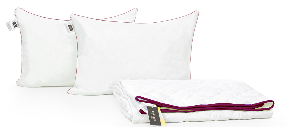 

Набор с шелковым волокном MirSon Лето deluxe №3529 Одеяло 172х205 + 2 подушки 50x70 мягкие