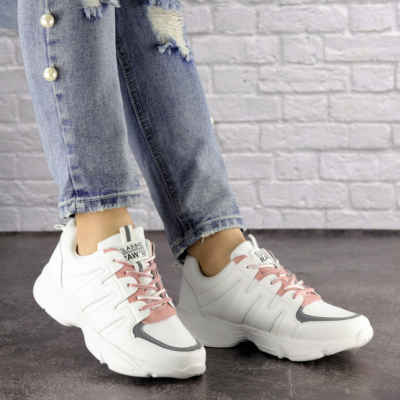 

Женские кроссовки Fashion Caitlyn 1532 39 размер 25 см Белый