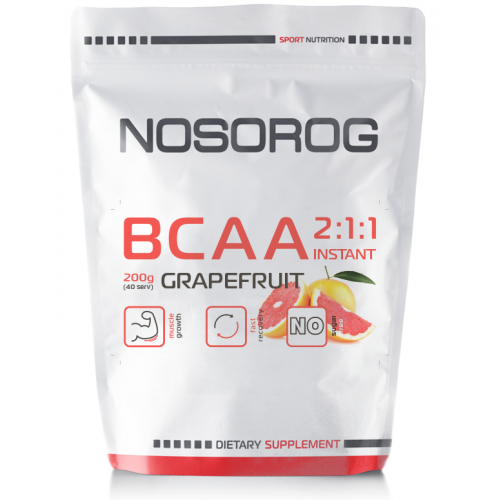 

Аминокислота Бцаа Носорог / Nosorog Nutrition BCAA 2:1:1 Instant 200 г грейпфрут