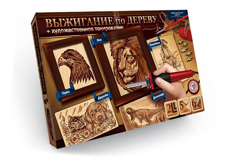 

Набор для творчества Выжигание по дереву Danko Toys 5 заготовок